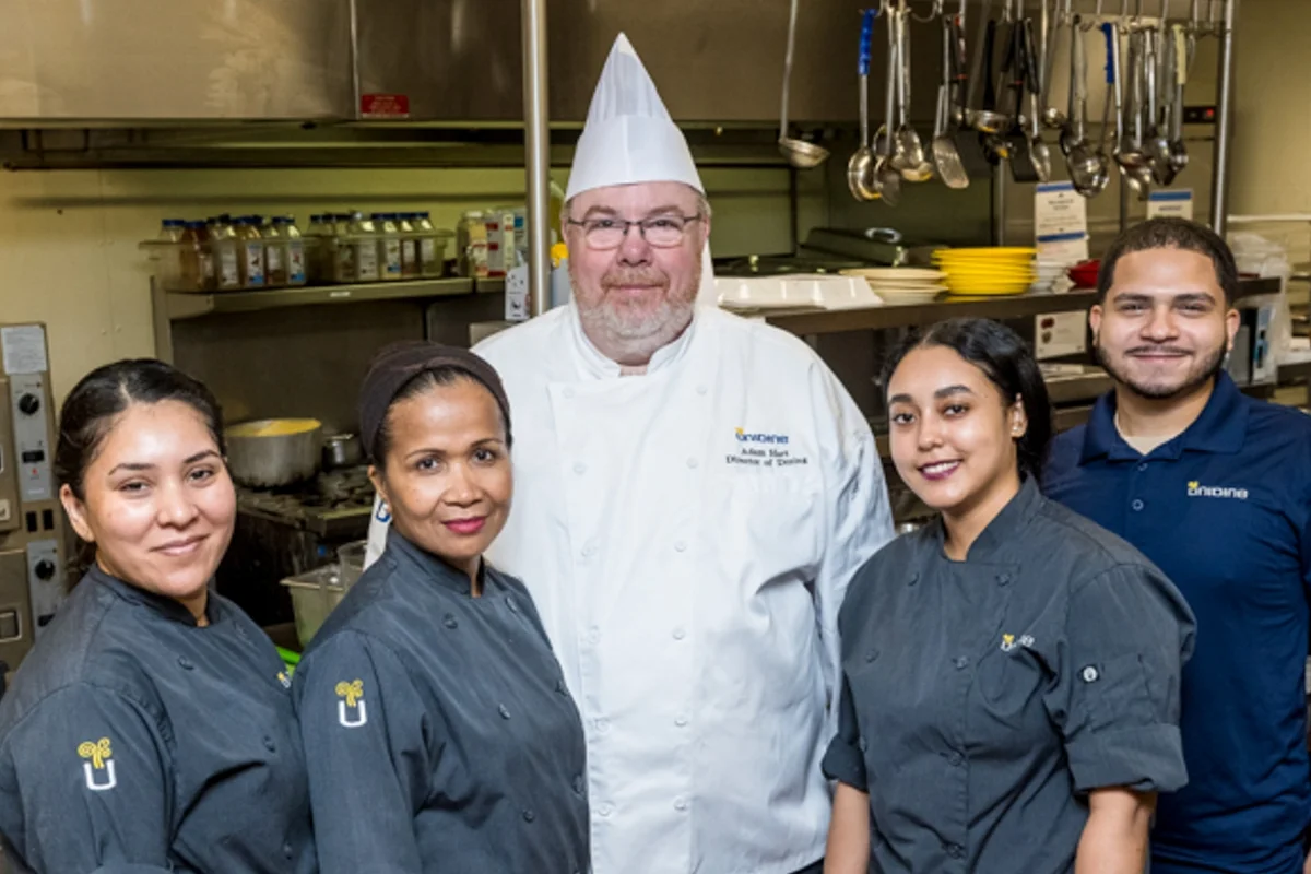 chef and cooking team
